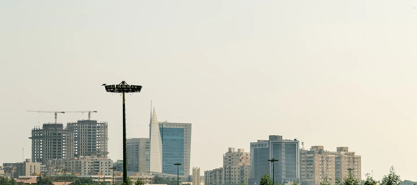 Karachi skyline in Pakistan