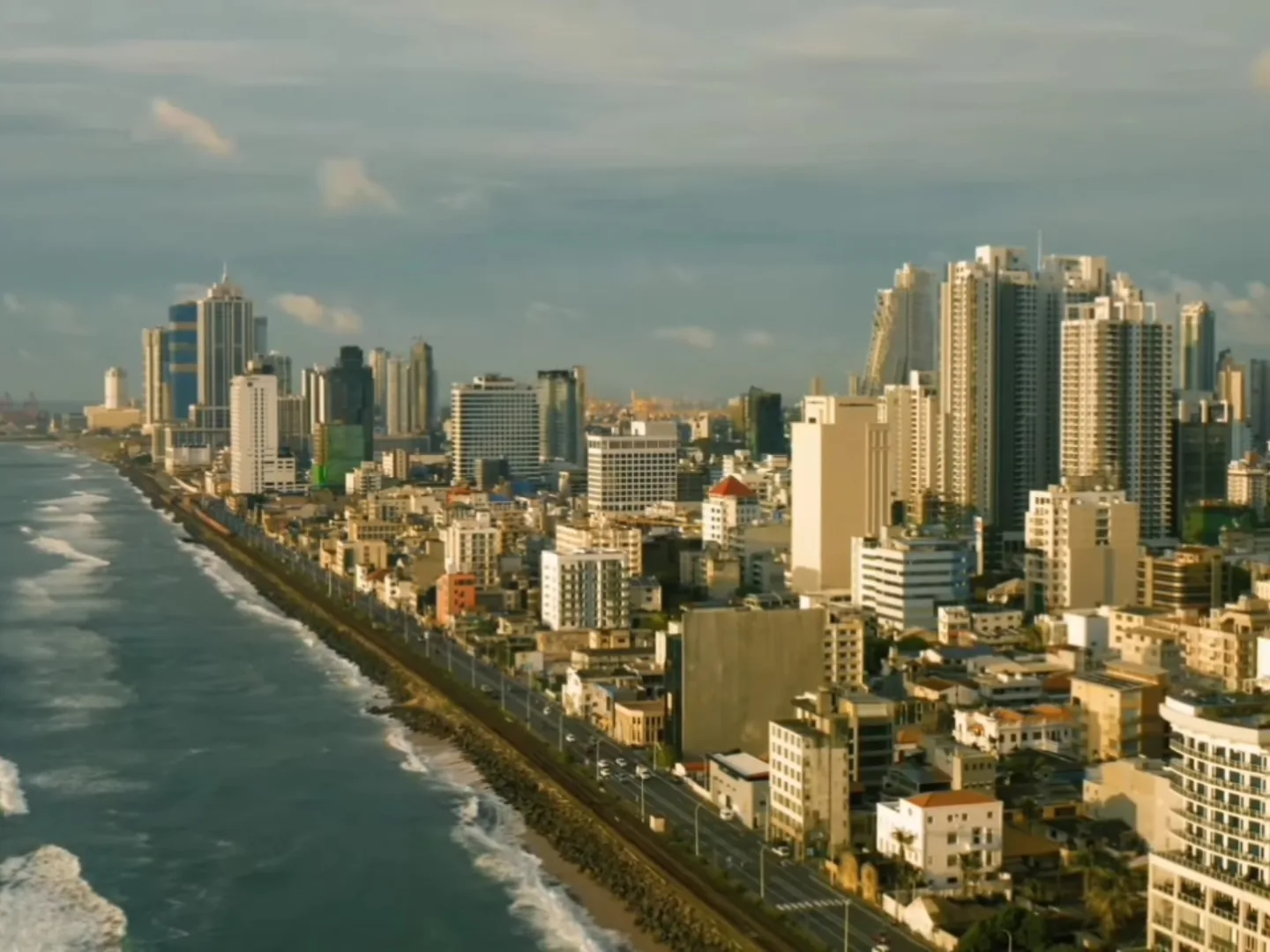 Colombo skyline in Sri Lanka