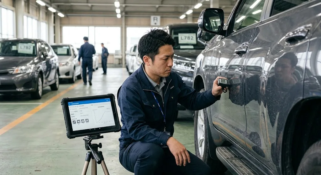 Independent Japanese vehicle condition inspection for an overseas buyer